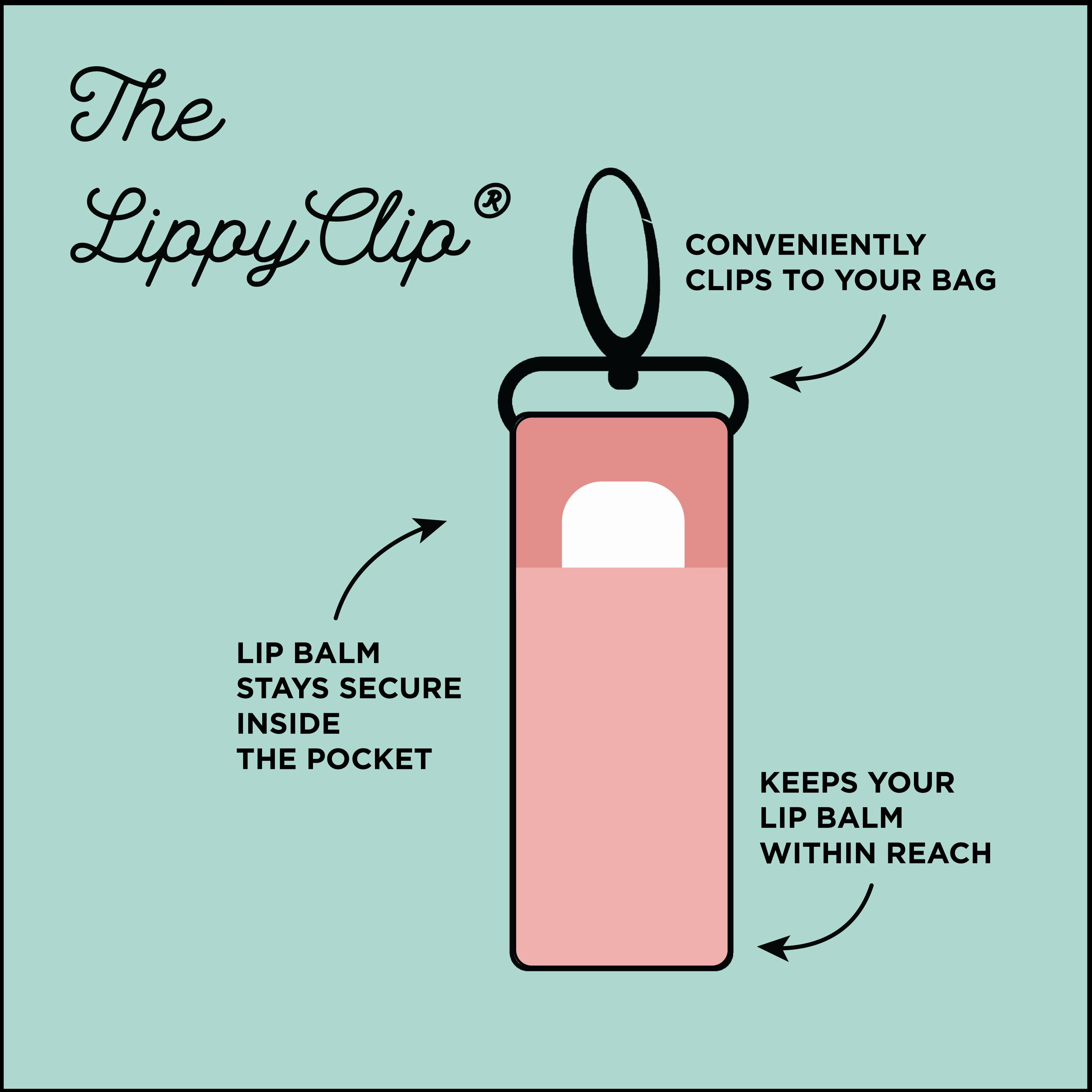 Trendy Teacher LippyClip® Lip Balm Holder