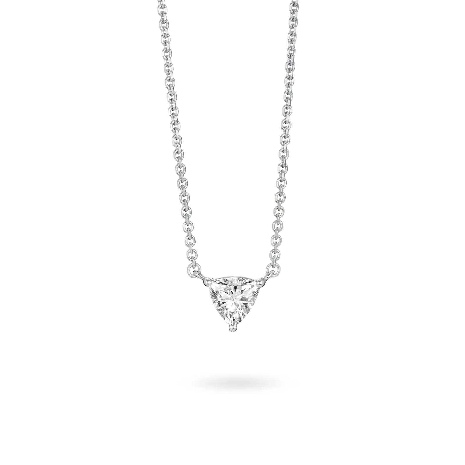 Trillion Solitaire Pendant | White (0.38ct)