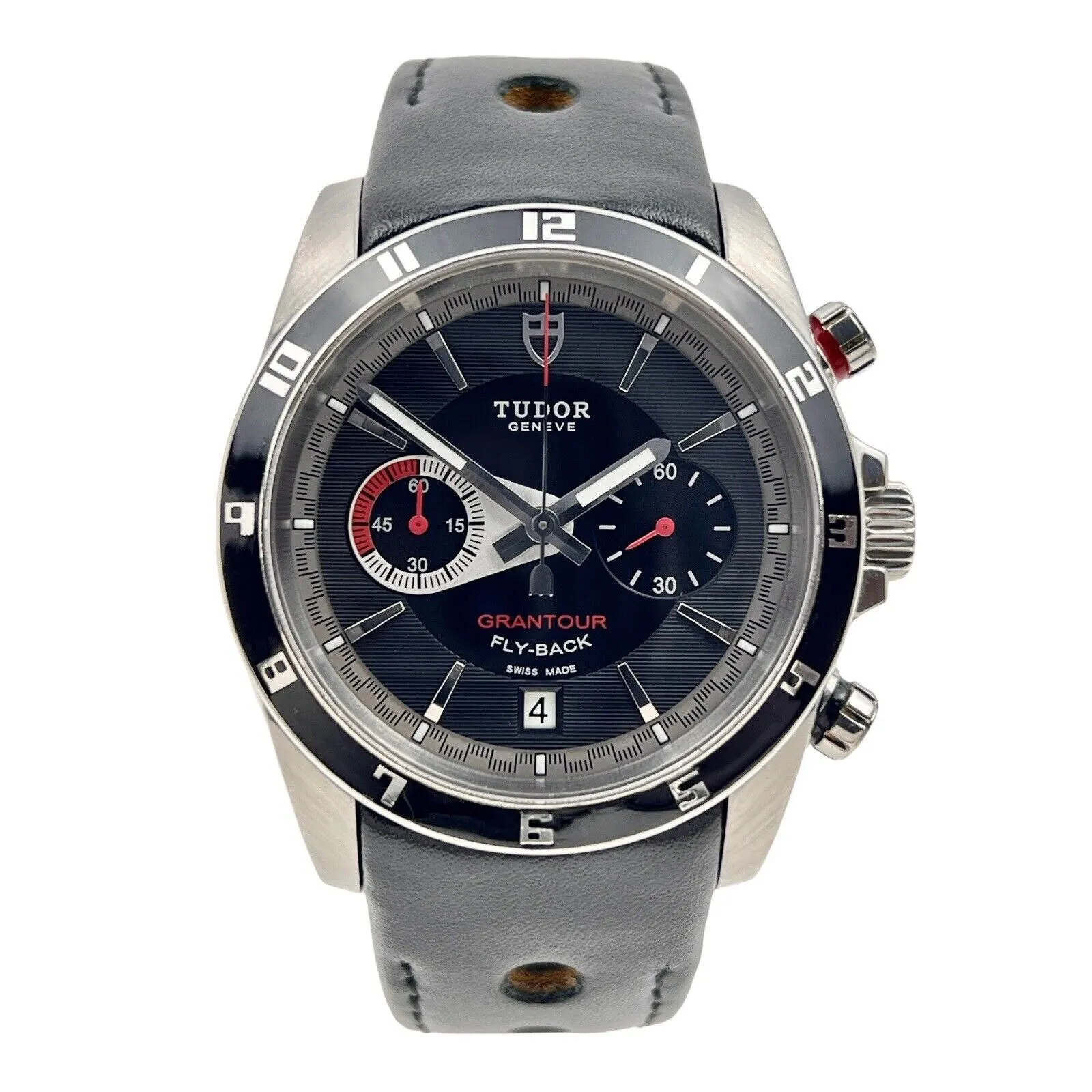 Tudor Grantour Chronograph 20550N 42mm Automatic Men’s Watch Black Dial