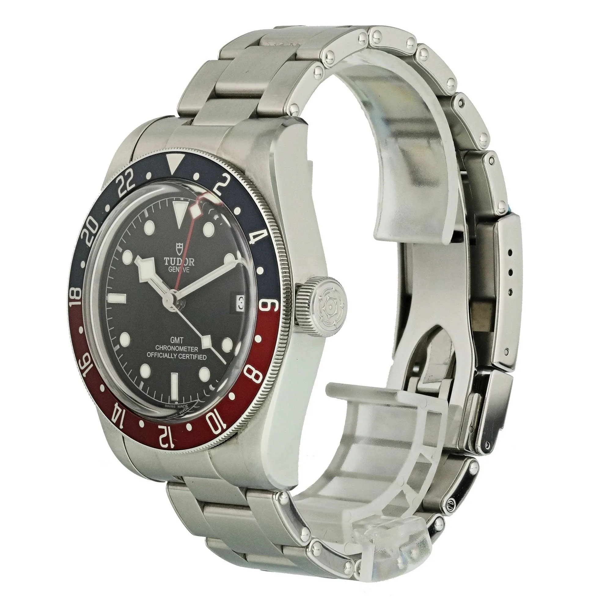 Tudor Heritage Black Bay 79830RB GMT Pepsi Bezel Mens Watch Box Papers