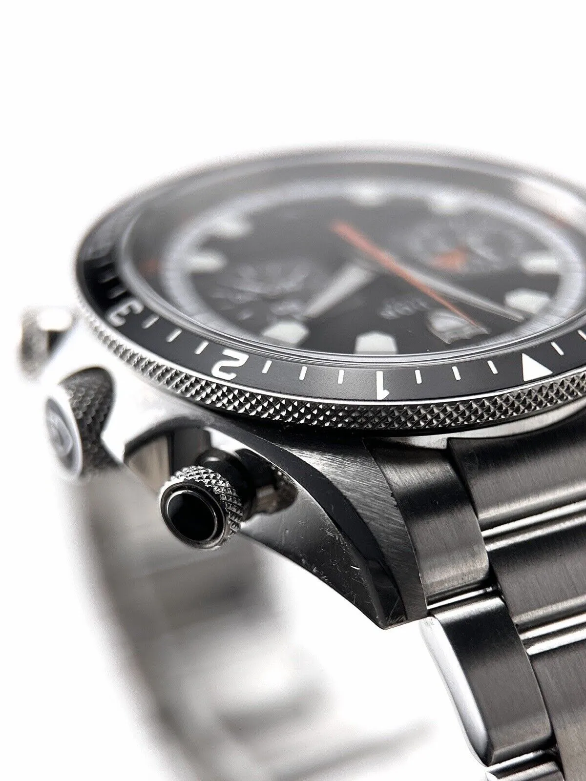 Tudor Heritage Chronograph Auto 42mm Steel Mens Bracelet Watch Date 70330N B&P