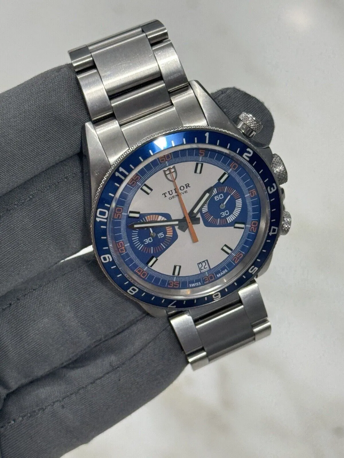 Tudor Heritage Chronograph Blue Steel 42mm Automatic Men’s Watch 70330B