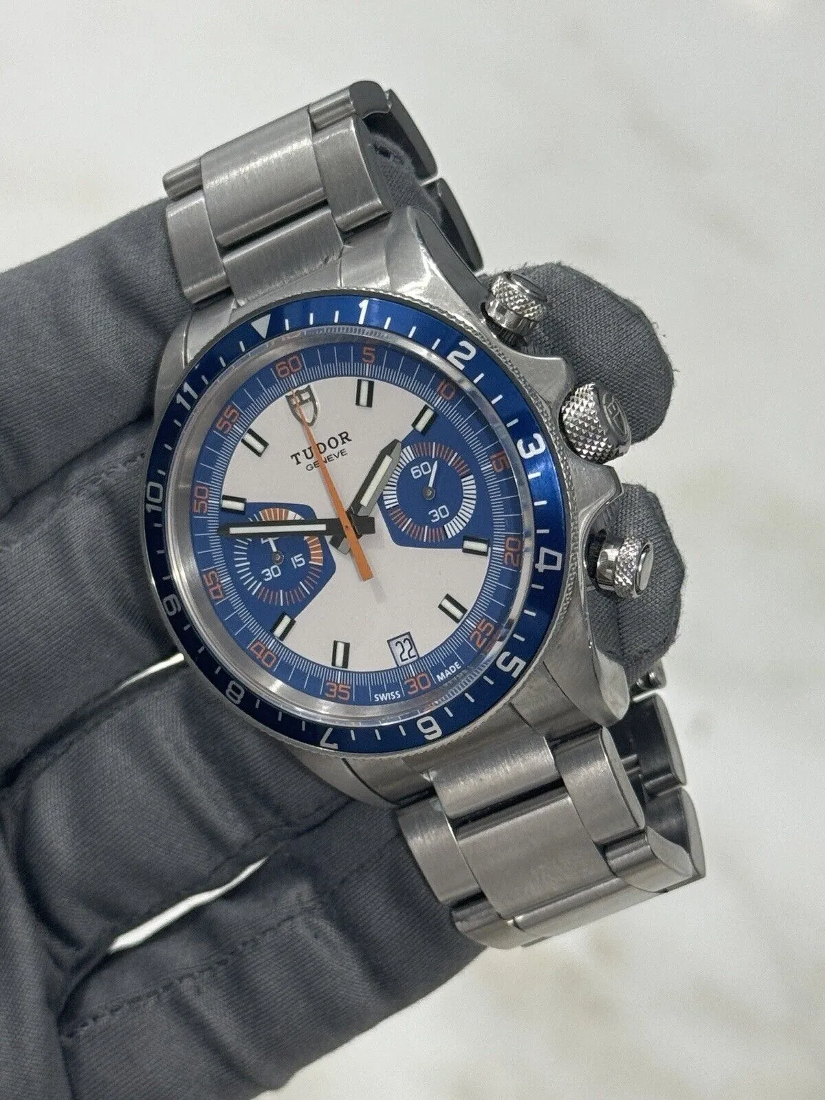 Tudor Heritage Chronograph Blue Steel 42mm Automatic Men’s Watch 70330B