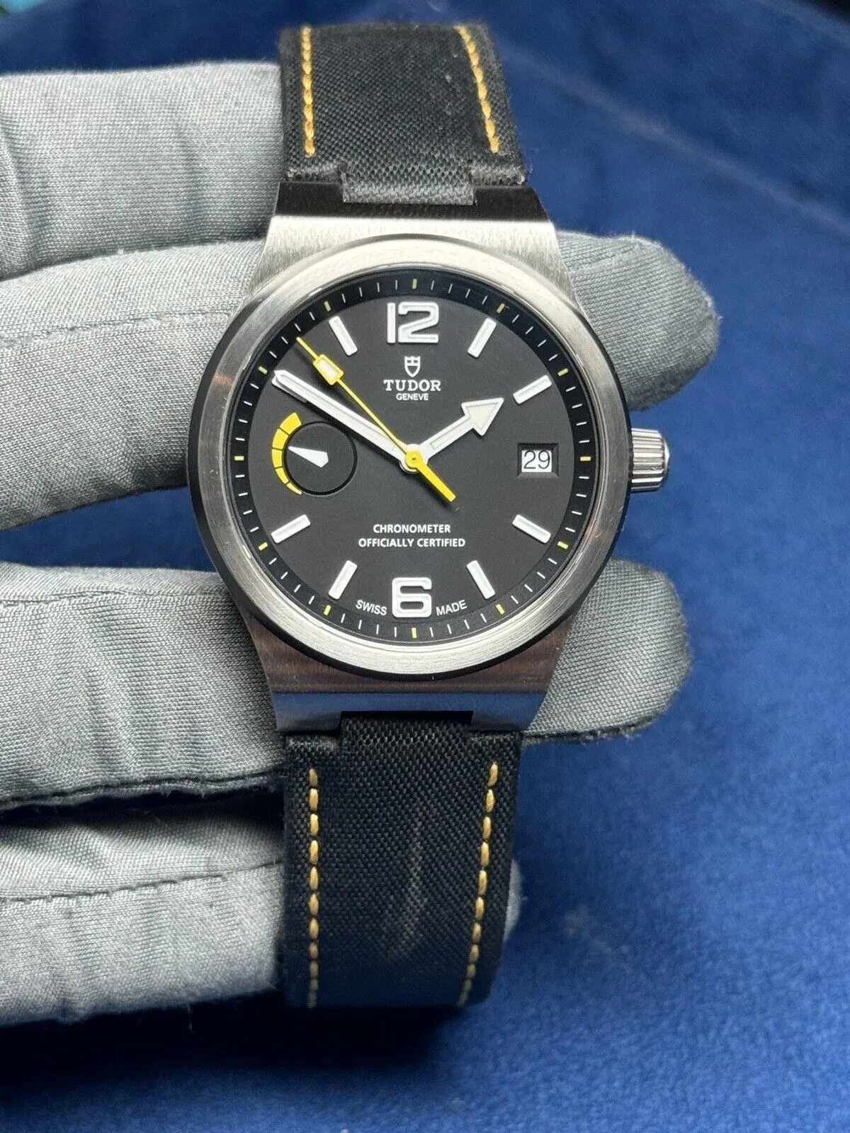 Tudor North Flag Stainless Steel Black 40mm Automatic Men’s Watch 91210N - B/P