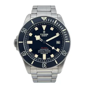 TUDOR Pelagos LHD Men's Black 25610TNL Titanium Automatic Watch -  Box/Papers