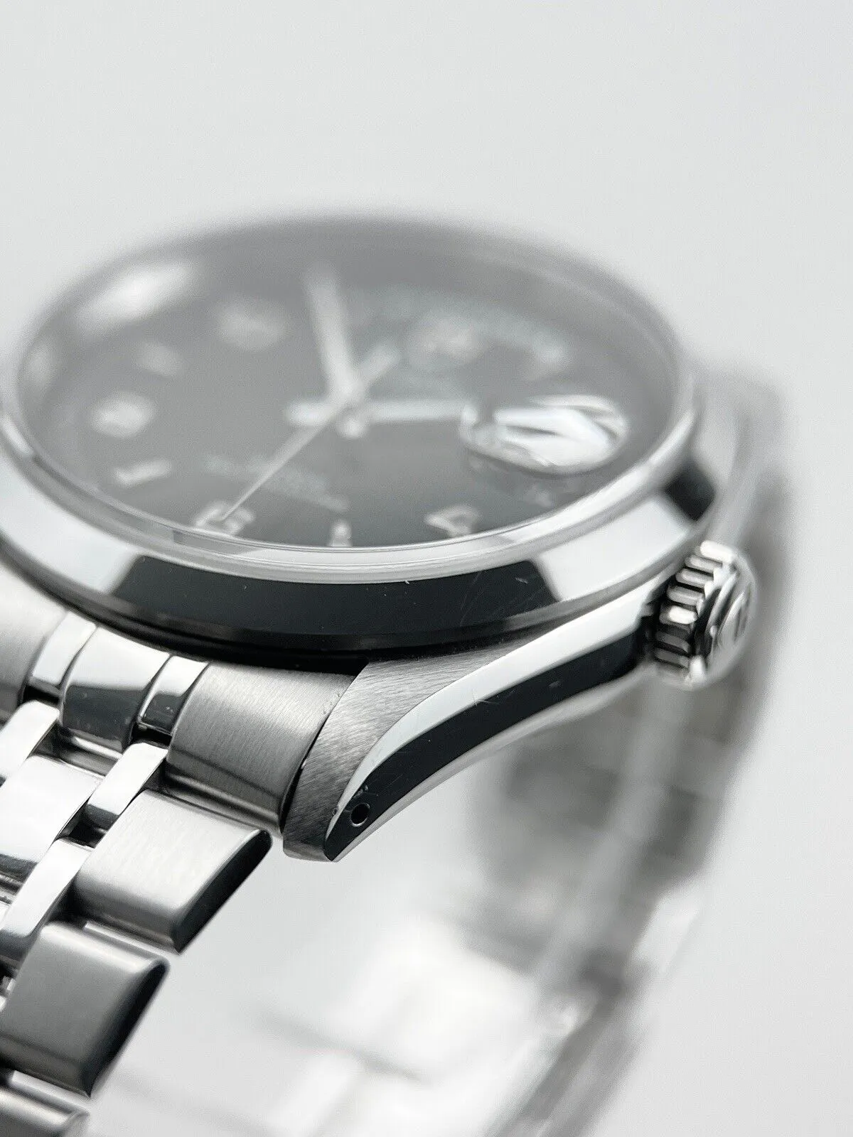 Tudor Prince Date Day 76200 Black Dial Automatic Stainless Steel Men's Watch