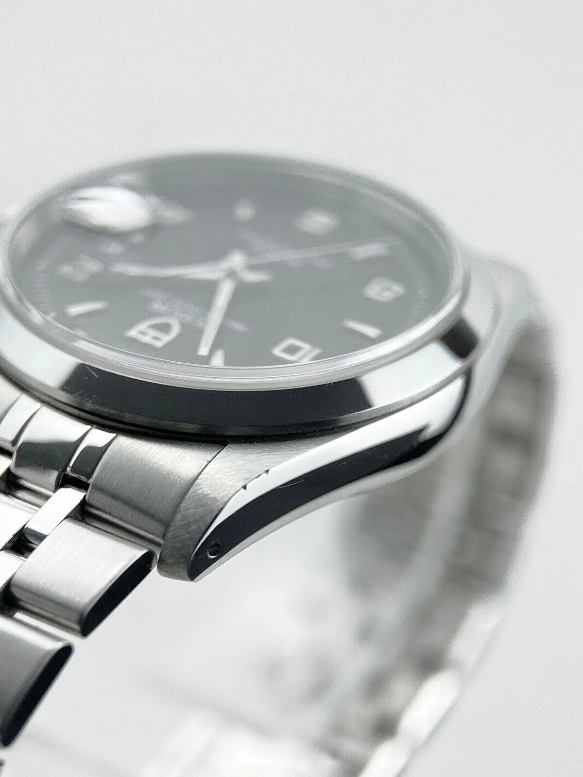 Tudor Prince Date Day 76200 Black Dial Automatic Stainless Steel Men's Watch