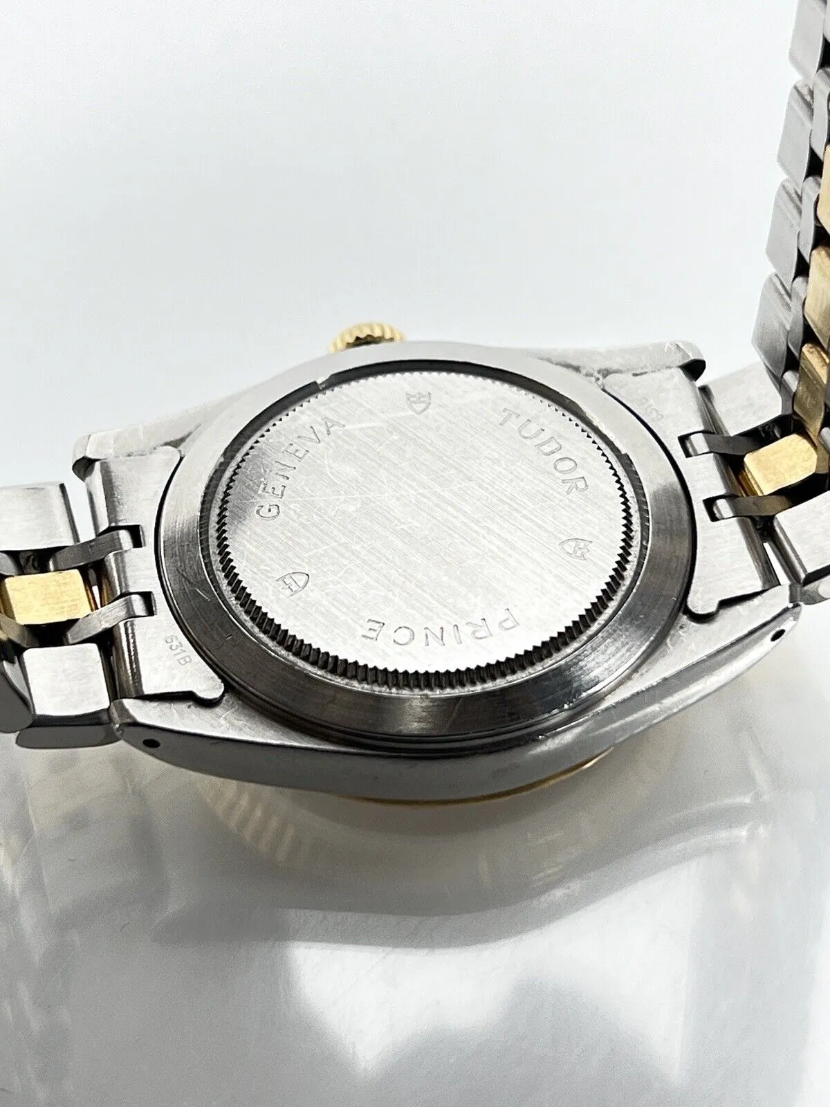 TUDOR Prince Date Day 76213 Champagne Dial Men's Two Tone Automatic Watch