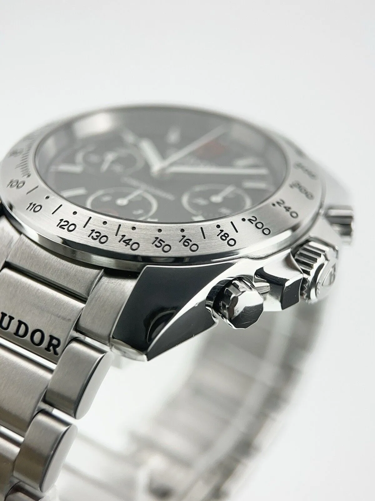 Tudor Sport Chronograph Stainless Steel Black Dial 41mm Automatic Watch 20300