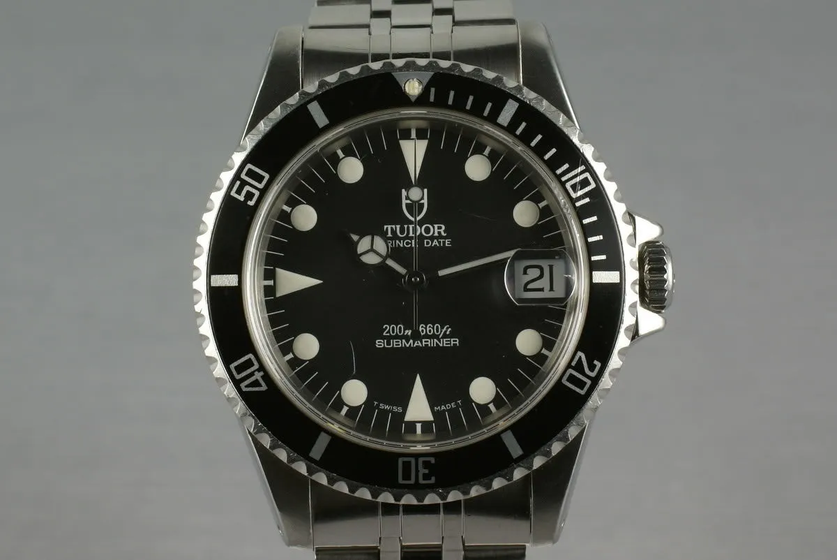 Tudor Submariner  75190 Rolex Crown Club