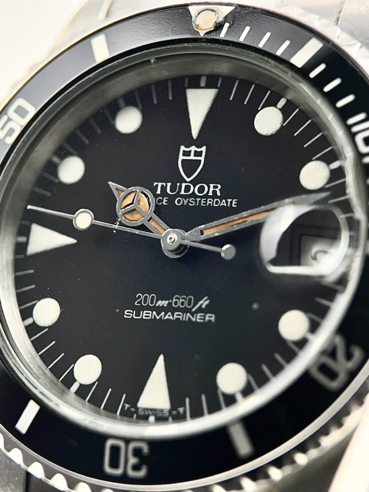 Tudor Submariner Stainless Steel Black 36mm Automatic Men’s Watch 75090