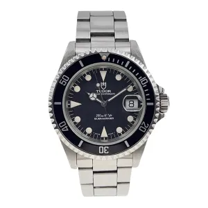 Tudor Submariner Stainless Steel Black 40mm Automatic Men’s Watch 79190