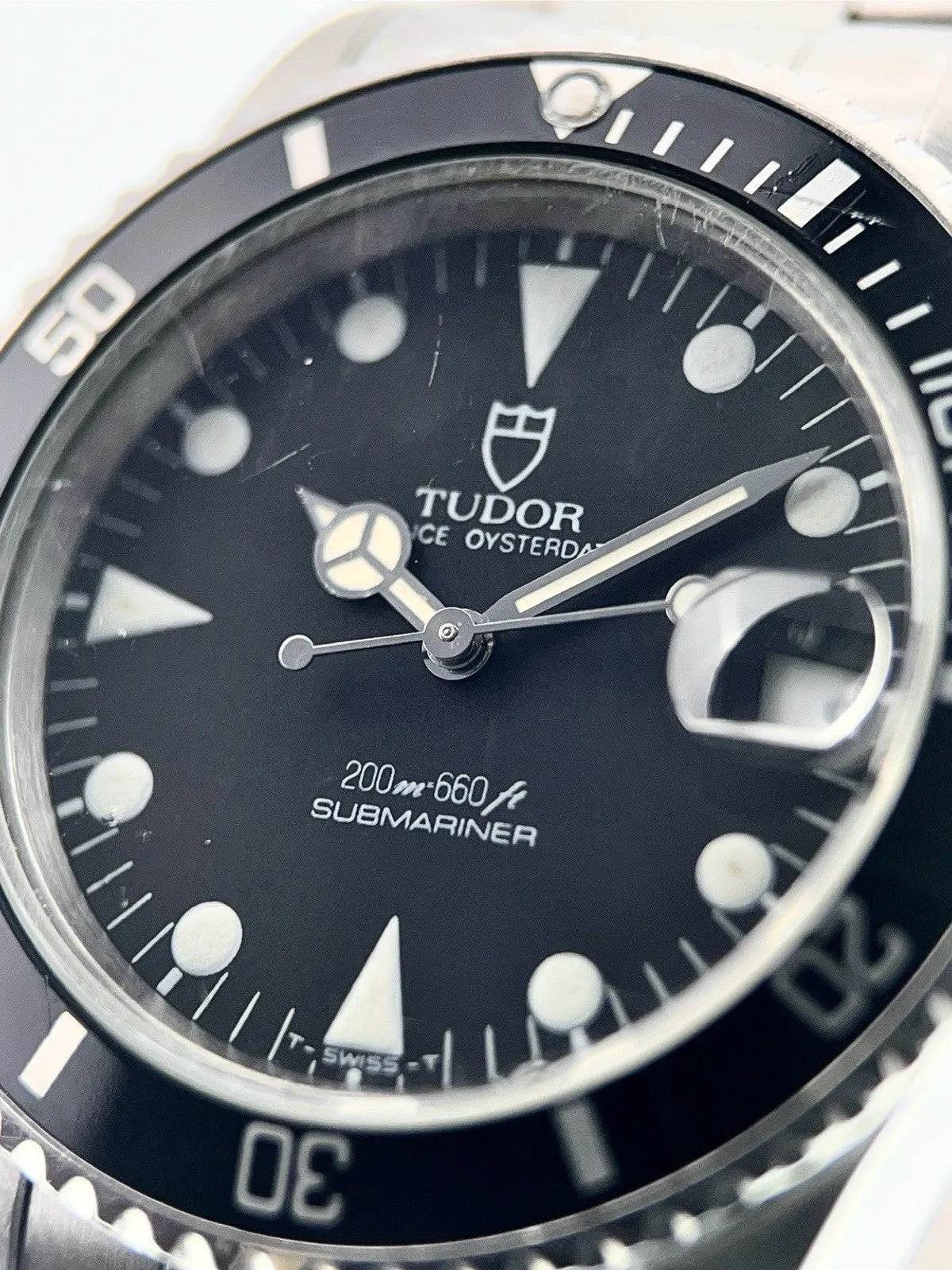 Tudor Submariner Stainless Steel Black Dial 36mm Automatic Mens Watch 75090