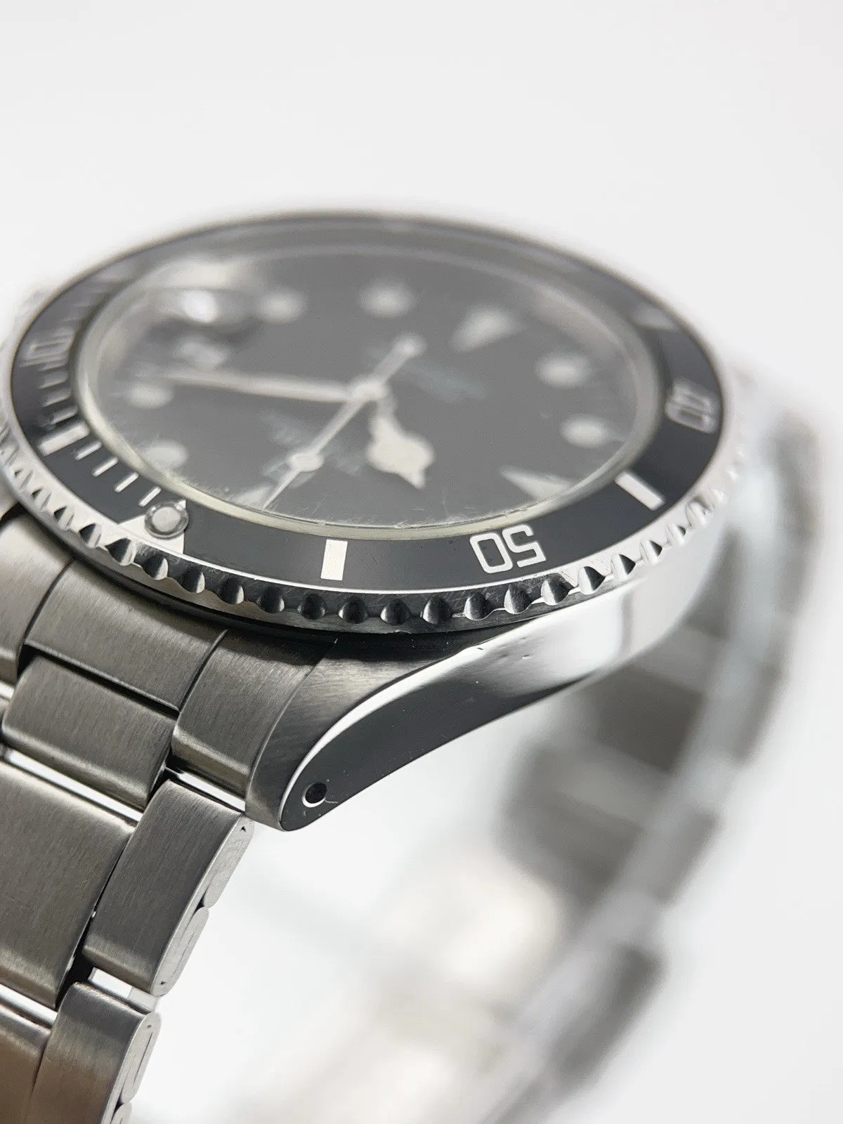 Tudor Submariner Stainless Steel Black Dial 36mm Automatic Mens Watch 75090