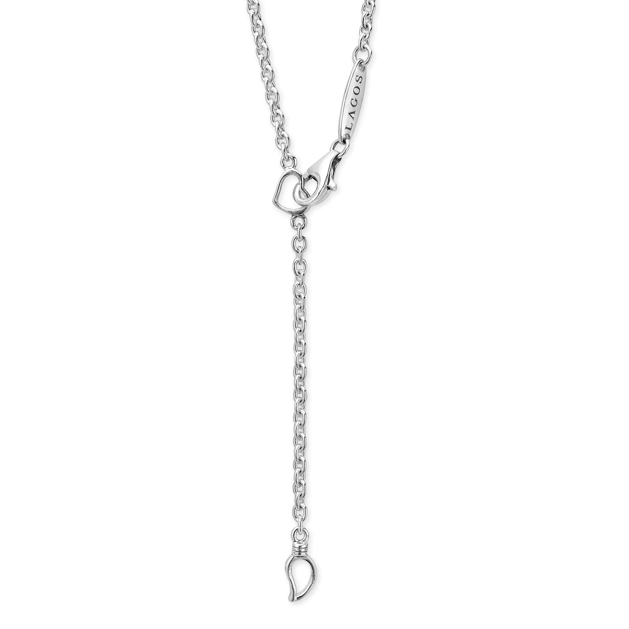 Two Tone Oval Diamond Pendant Necklace