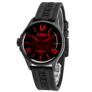 U-Boat 9306 Darkmoon 40mm Red Glass Pvd