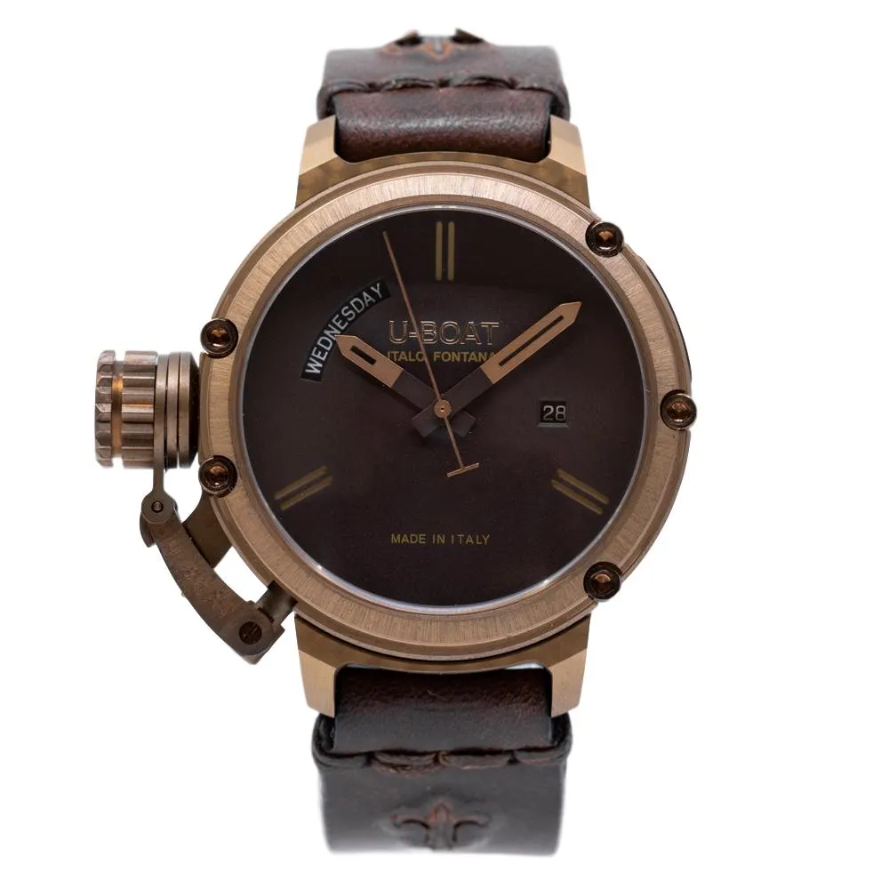 U-Boat Men's 7538 Chimera 46 Day Date Bronze Limited Edition
