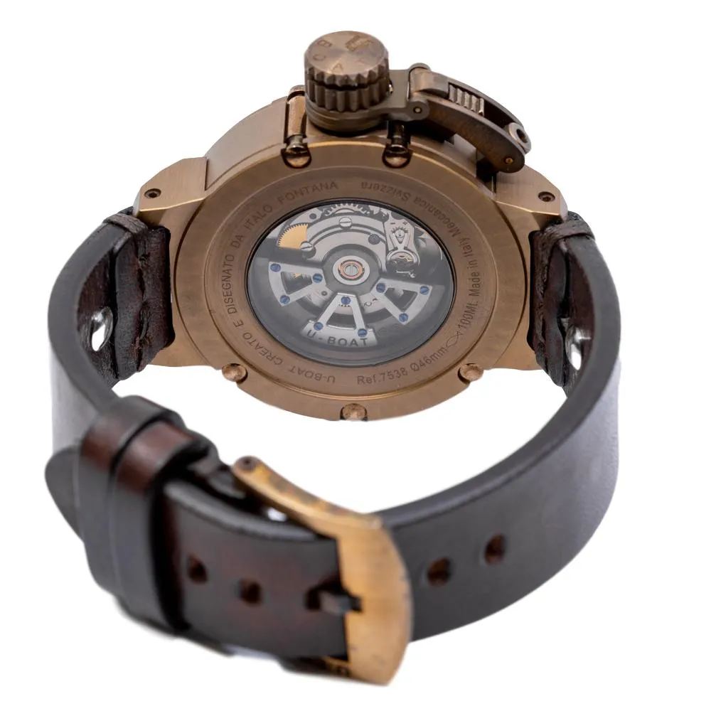 U-Boat Men's 7538 Chimera 46 Day Date Bronze Limited Edition