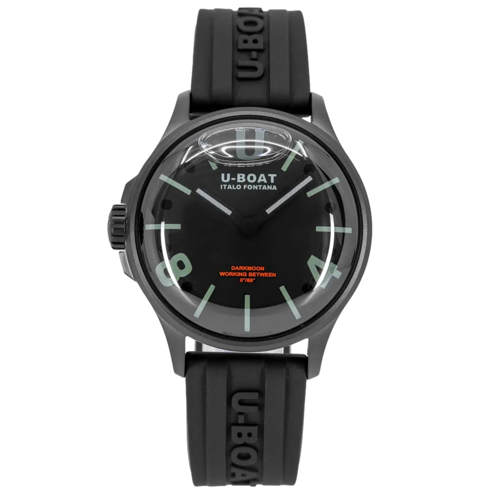 U-Boat Men's 9545 Darkmoon 40 mm Black Curved PVD