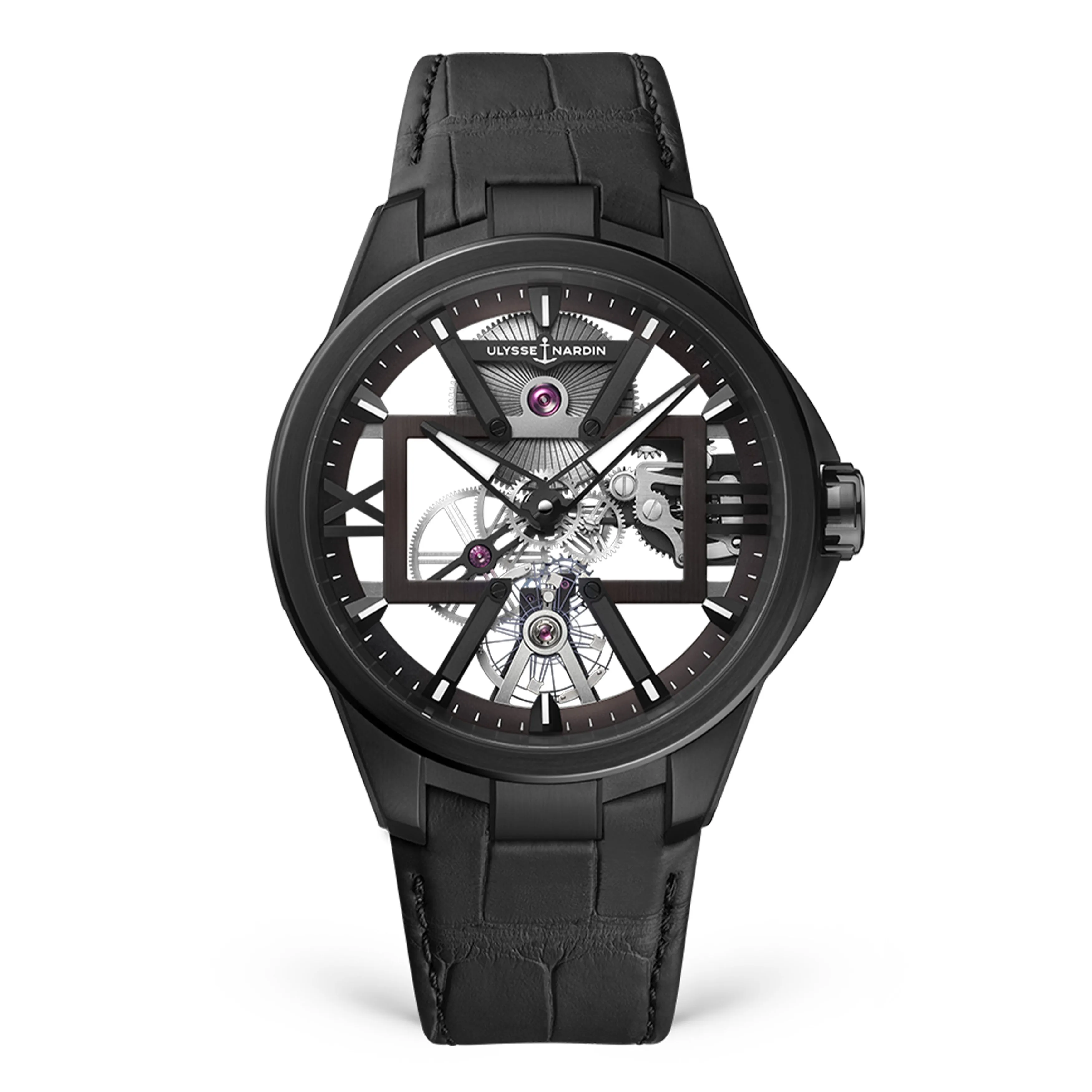 ULYSSE NARDIN BLAST SKELETON X WATCH, 42MM BLACK DIAL, 3713-260/BLACK