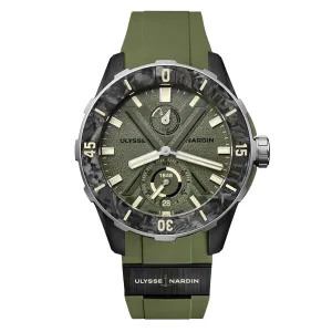 Ulysse Nardin Diver Net Ops Watch, 44mm Green Dial, 1183-170-8A/3A
