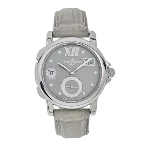 Ulysse Nardin Dual Time Steel Gray Dial 37mm Automatic Women's Watch 243-22