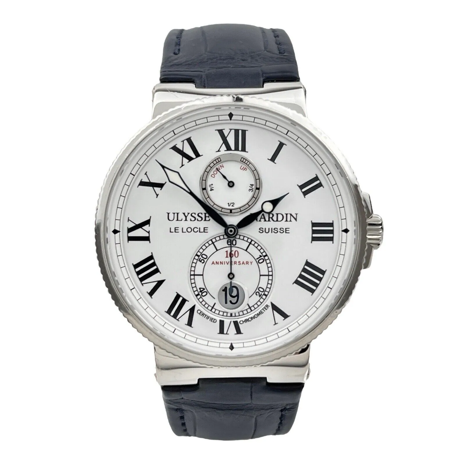 Ulysse Nardin Marine Platinum 160th Anniversary Edition 43mm Watch 269-65
