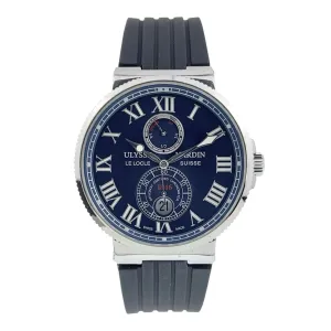 Ulysse Nardin Marine Stainless Steel Blue Dial 43mm Automatic Men’s Watch 263-67