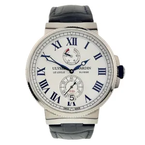 Ulysse Nardin Marine Steel White Dial 43mm Automatic Mens Watch 1183-122/40