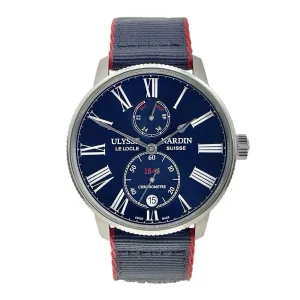 Ulysse Nardin Marine Torpilleur Steel Blue 42mm Automatic Men’s Watch 1183-310