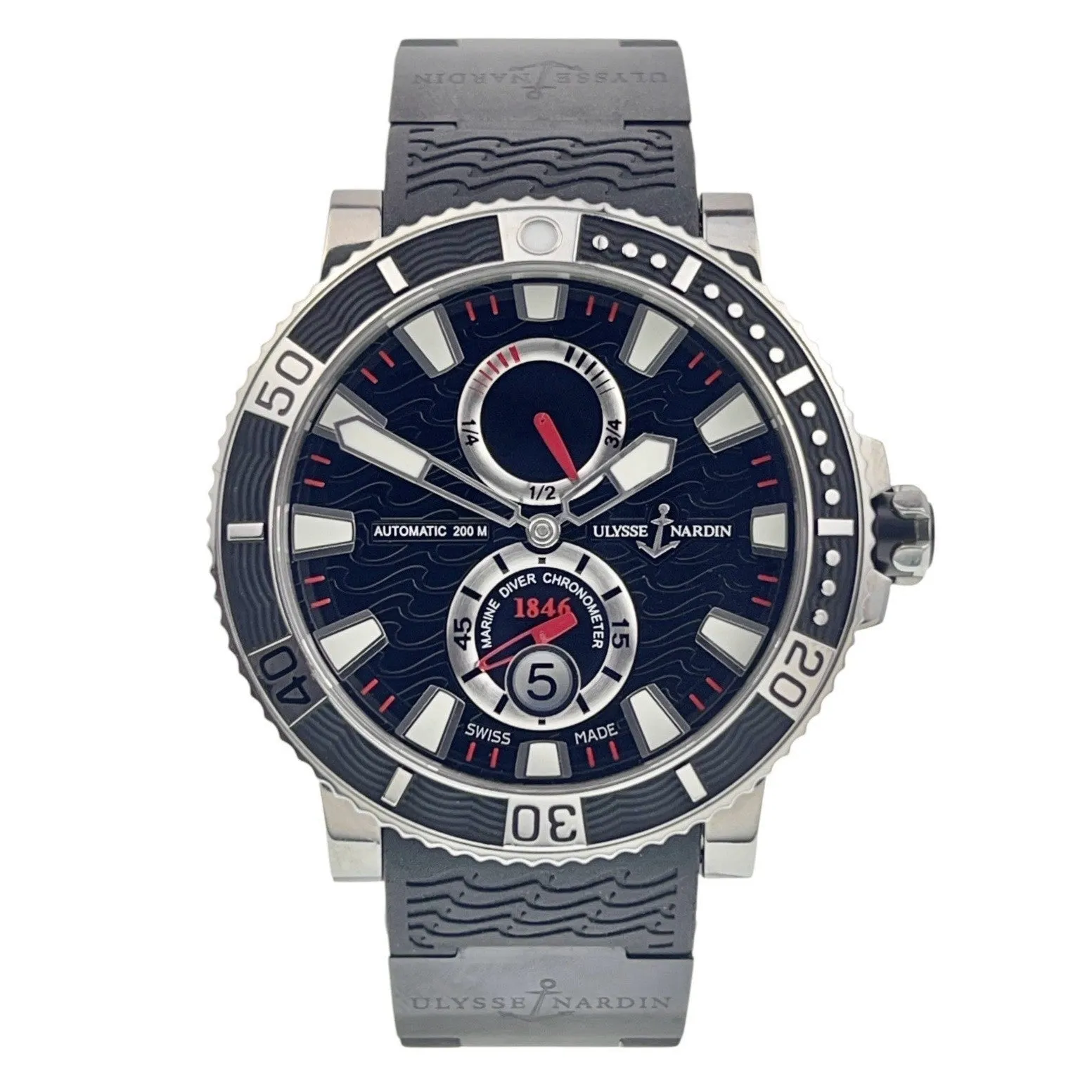 Ulysse Nardin Maxi Marine Stainless Steel Black Dial 42mm Automatic Men’s 263-90