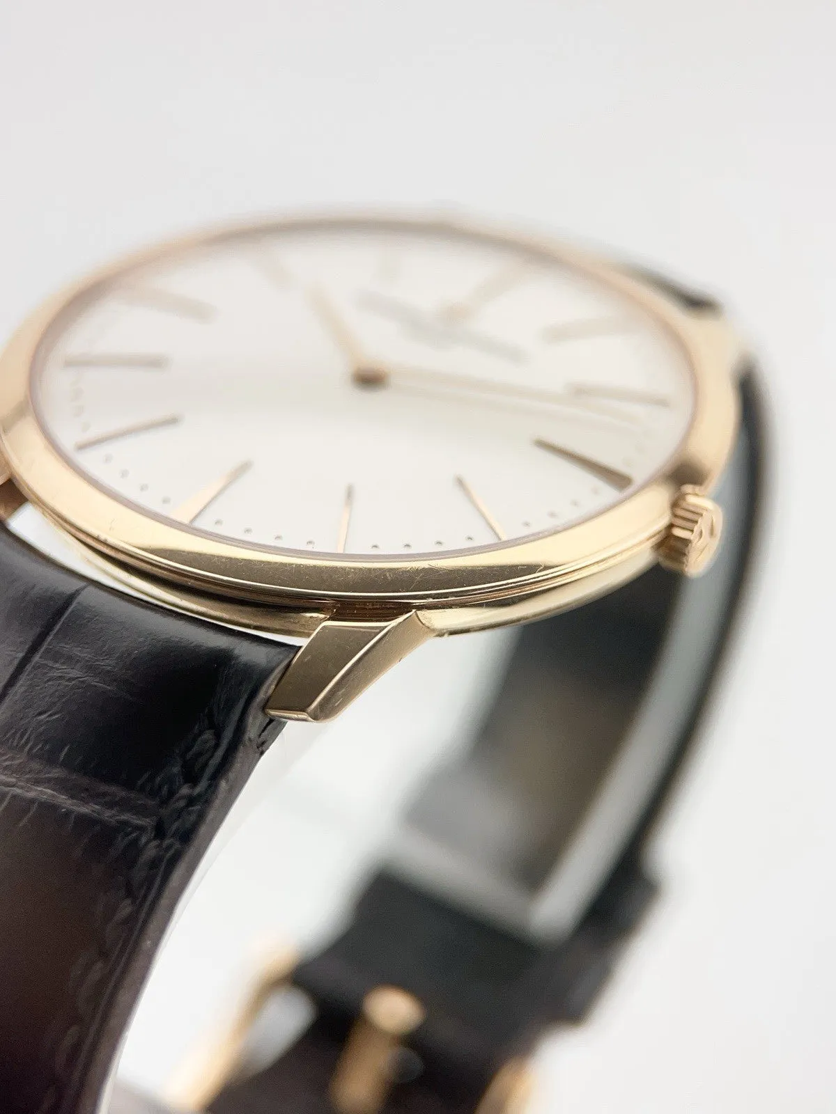 Vacheron Constantin 18k Rose Gold Silver Dial 40mm Manual Wind Men's Watch 81180