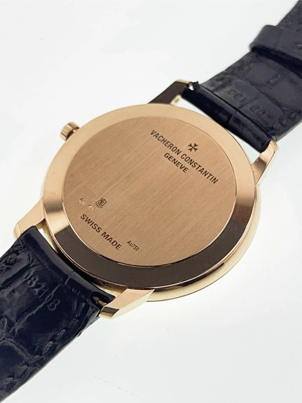 Vacheron Constantin 18k Rose Gold Silver Dial 40mm Manual Wind Men's Watch 81180