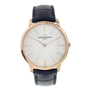 Vacheron Constantin 18k Rose Gold Silver Dial 40mm Manual Wind Men's Watch 81180