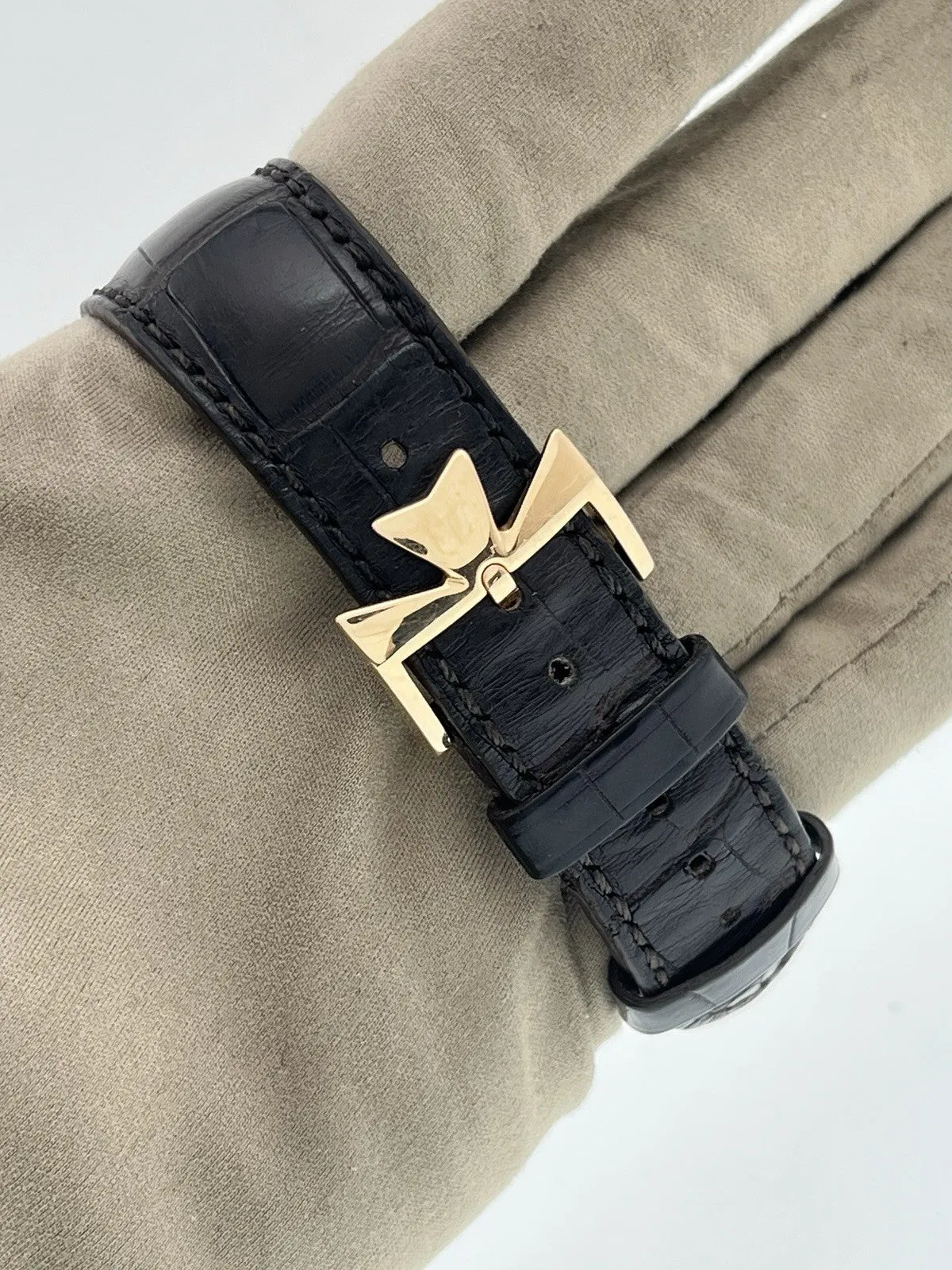 Vacheron Constantin 18k Rose Gold Silver Dial 40mm Manual Wind Men's Watch 81180