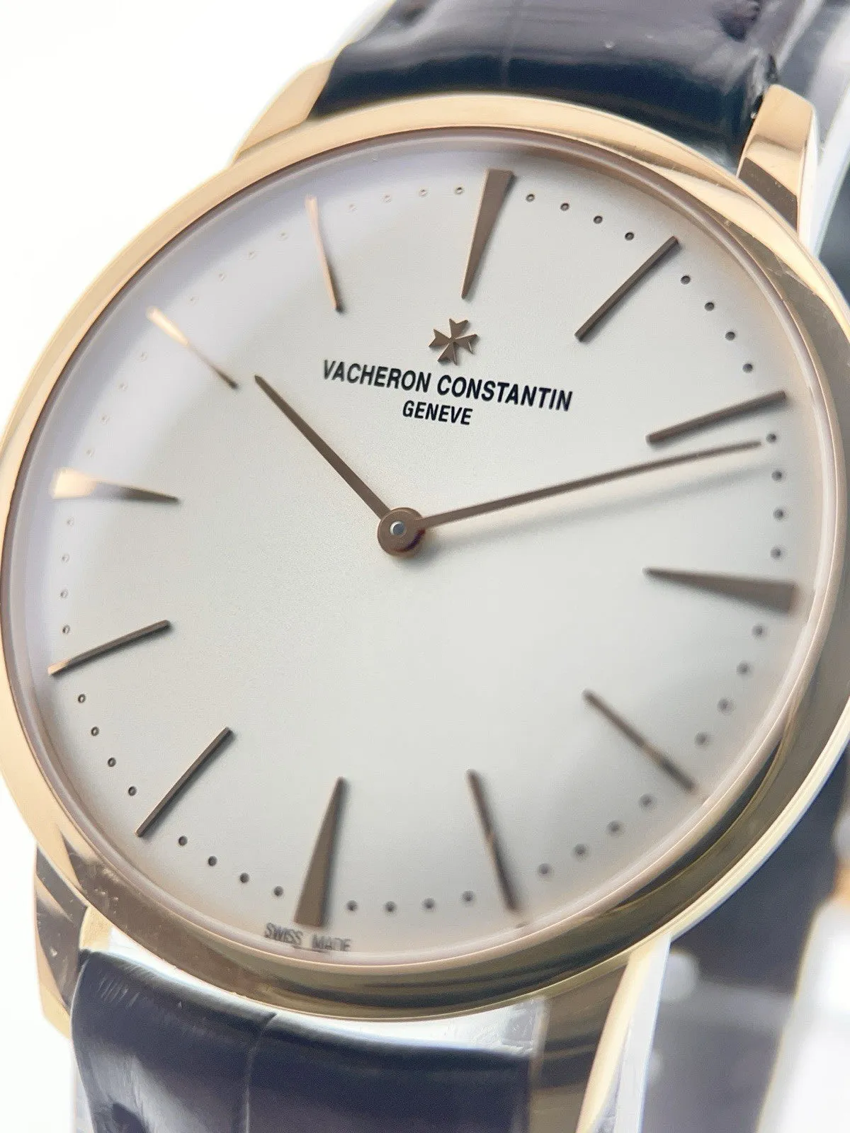 Vacheron Constantin 18k Rose Gold Silver Dial 40mm Manual Wind Men's Watch 81180