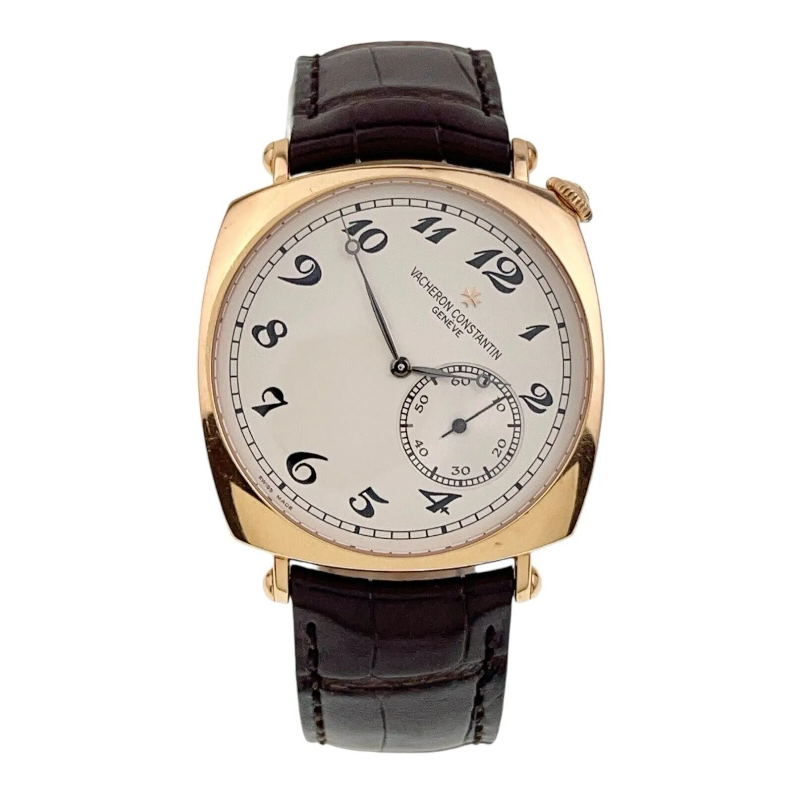 Vacheron Constantin Historiques 18k Rose Gold White Dial 40mm Manual Mens 82035