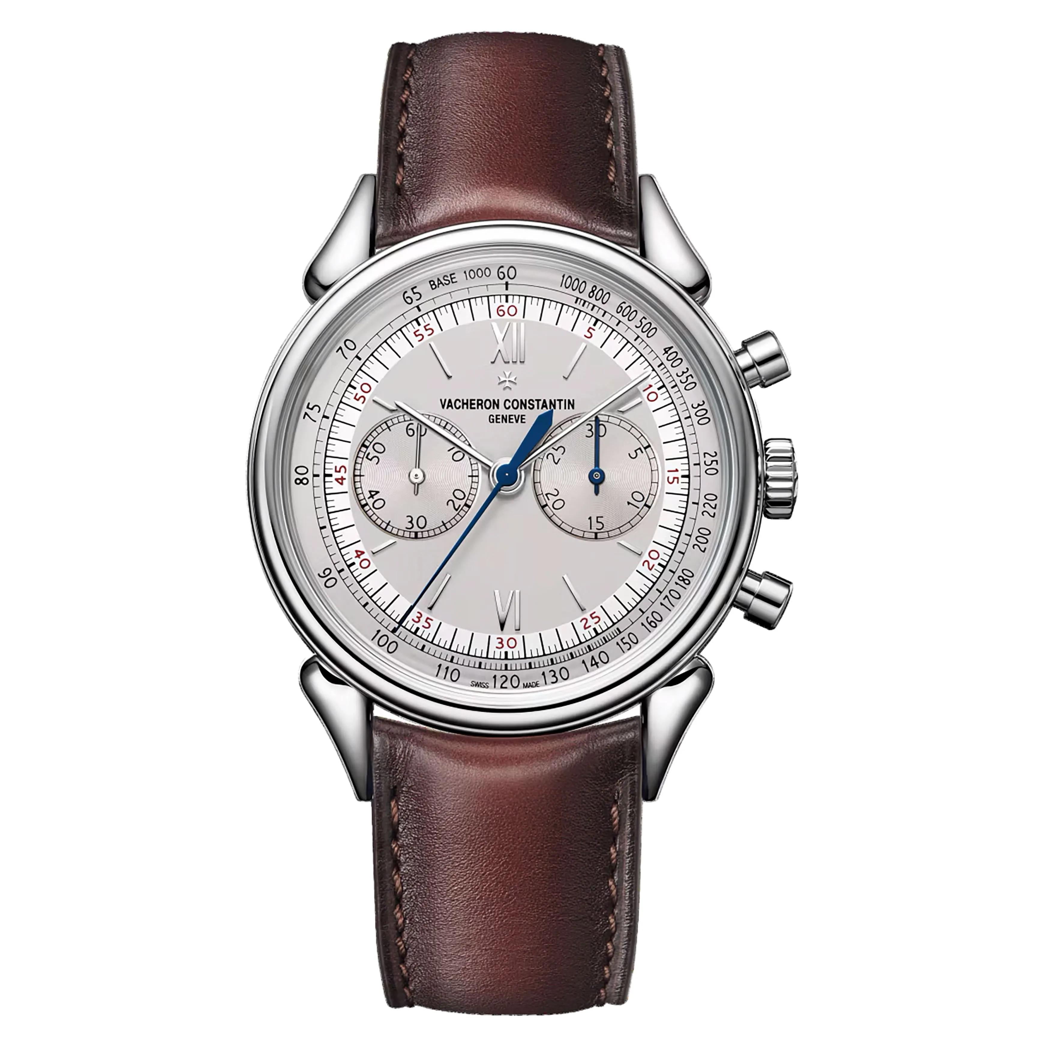 Vacheron Constantin Historiques Cornes De Vache 1955 Watch, 38.5mm Silver Dial, 5000H/000A-B582