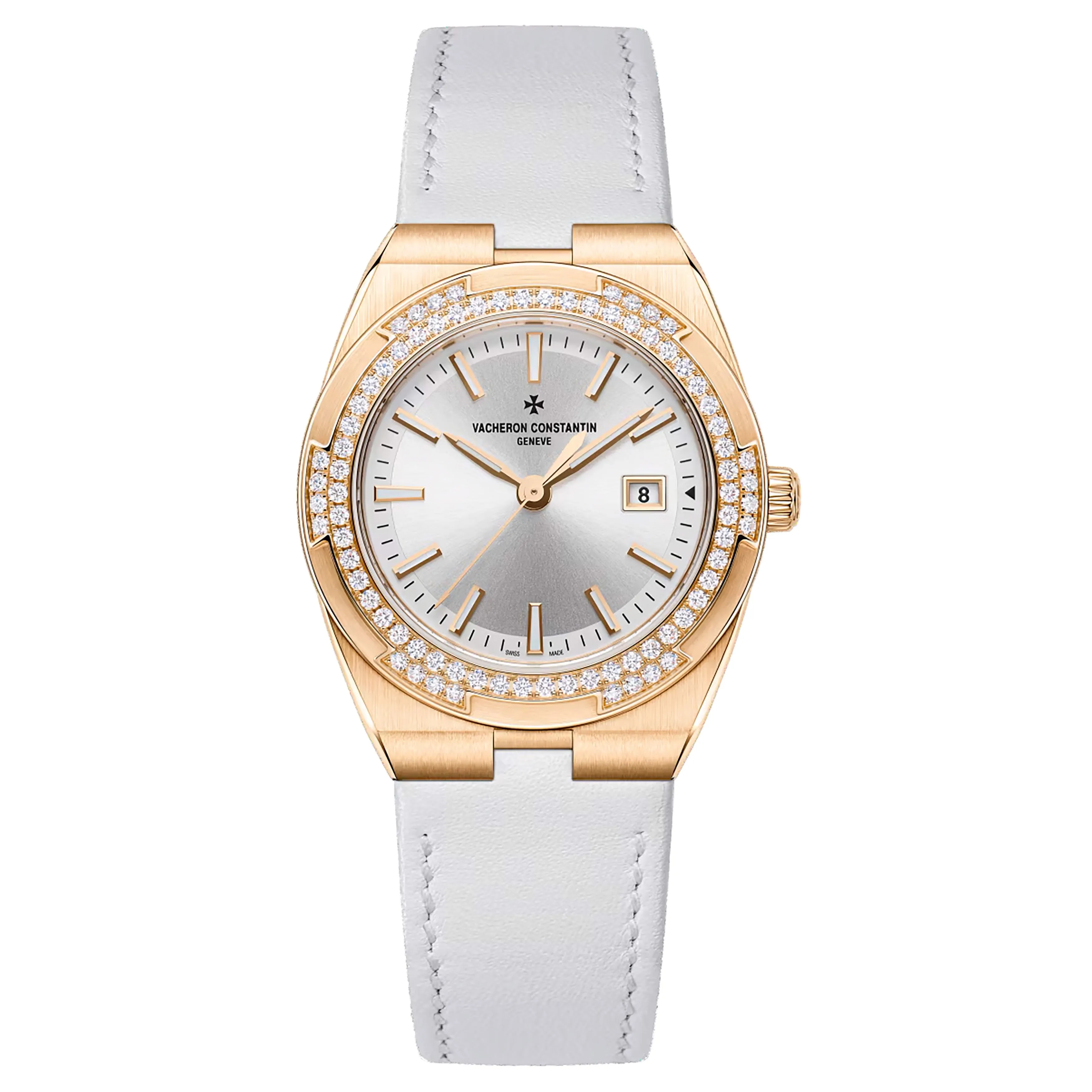 Vacheron Constantin Overseas Quartz Watch, 33mm Silver Dial, 1205V/000R-B592