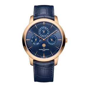 VACHERON CONSTANTIN PATRIMONY PERPETUAL CALENDAR ULTRA-THIN WATCH, 41MM BLUE DIAL, 43175/000R-B519