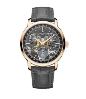 Vacheron Constantin Traditionnelle Complete Calendar Openface Watch, 41mm Skeleton Dial, 4020T/000R-B654