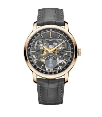 Vacheron Constantin Traditionnelle Complete Calendar Openface Watch, 41mm Skeleton Dial, 4020T/000R-B654