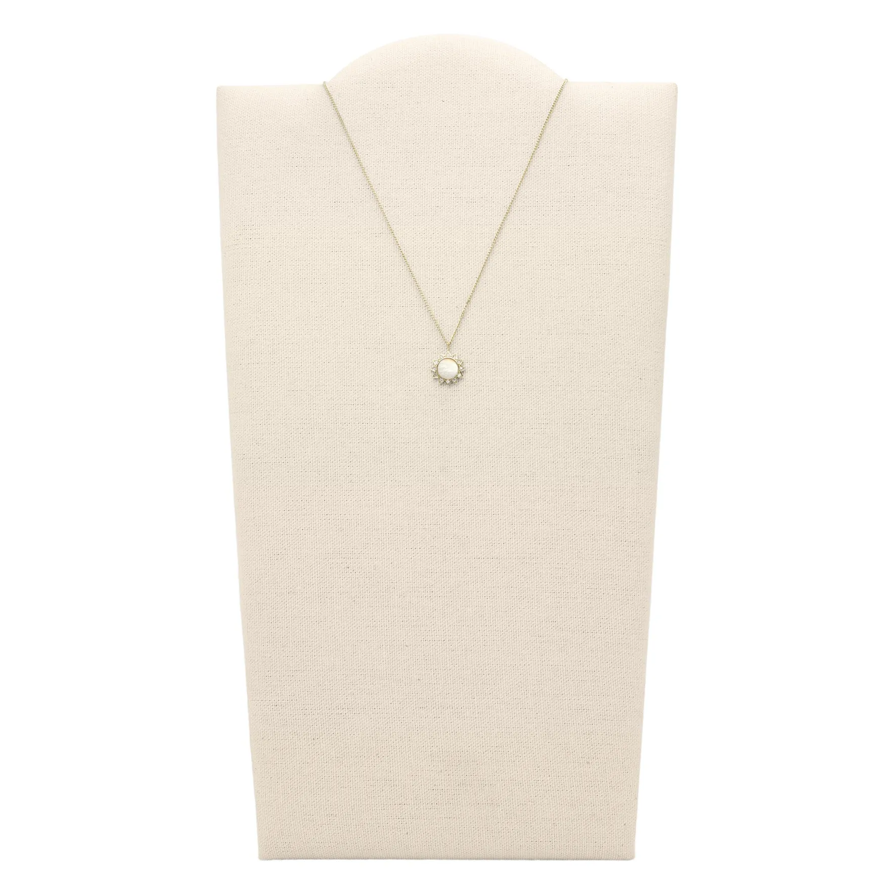 Val You Are My Sunshine Mother-of-Pearl Stainless Steel Pendant Necklace