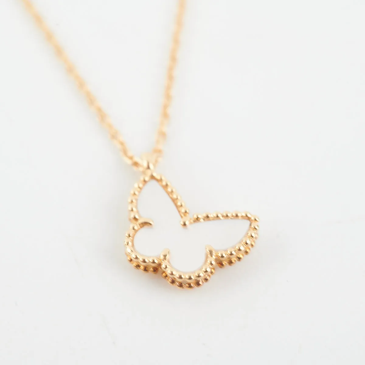 Van Cleef & Arpels Butterfly Mother of Pearl Necklace 2013