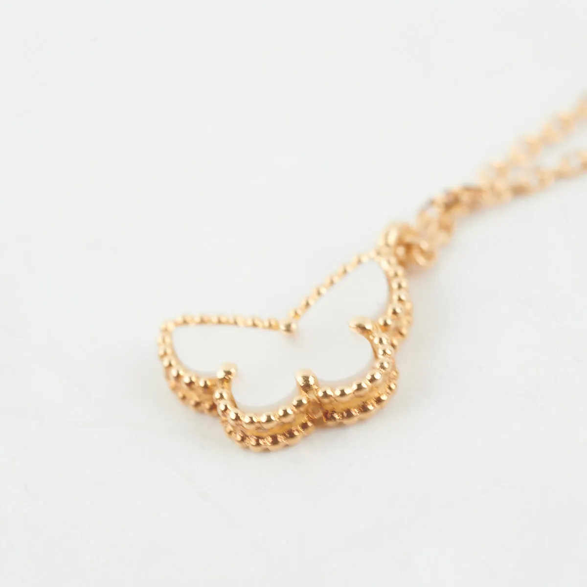 Van Cleef & Arpels Butterfly Mother of Pearl Necklace 2013