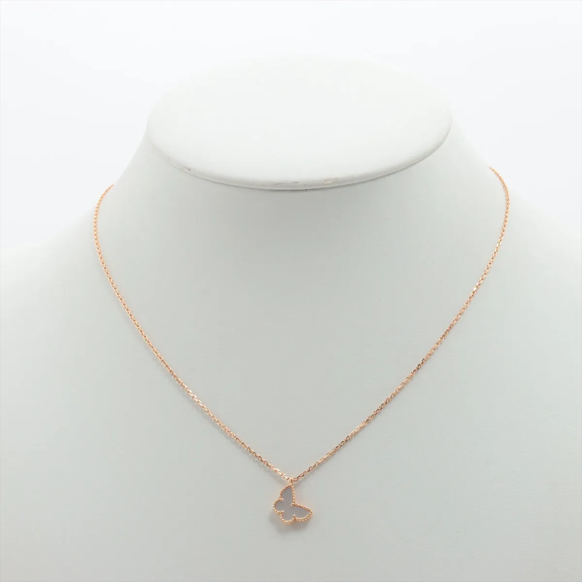 Van Cleef & Arpels Sweet Alhambra Butterfly Papillon Mother of Pearls MOP Necklace