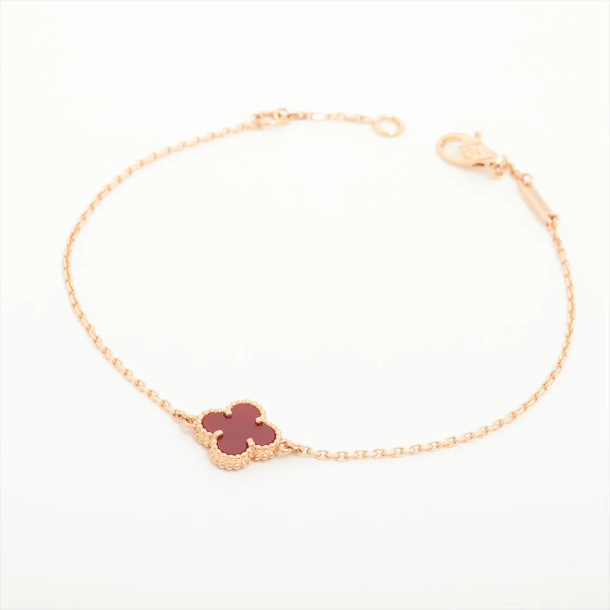 Van Cleef & Arpels Sweet Alhambra Carnelian Bracelet 2023
