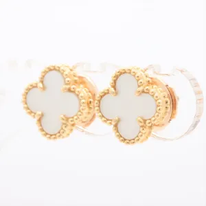 Van Cleef & Arpels Sweet Alhambra Mother of Pearl MOP Earrings