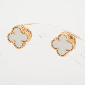Van Cleef & Arpels Sweet Alhambra Mother of Pearl MOP Earrings