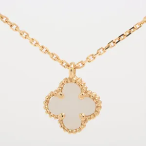 Van Cleef & Arpels Sweet Alhambra Mother of Pearl MOP Necklace